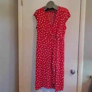 ❤️⚪ Size XL - Red & White Polka Dot Summer Dress - Fun & Flirty! ⚪❤️